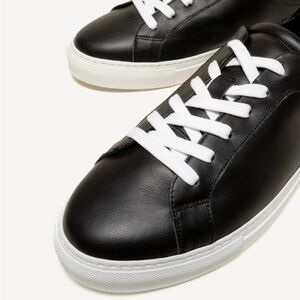 Corso Italia Black Leather Men's Sneakers